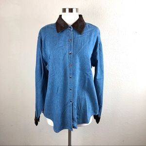 New Frontier Jean Top Button Down
